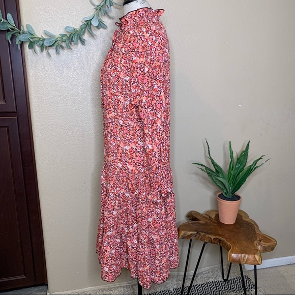 Anthropologie ~ O.P.T Floral Poppy Boho Prairie Ruffle Dress (NWOT) - Picture 4 of 8
